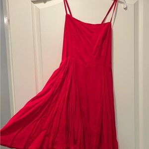 Elegant Red Women's Dress - Urban Outfitters